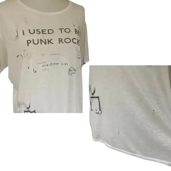 R13 Punk Rock Scribble Boy Graphic T-Shirt  Japanese Jersey – Small - Picture 8 of 9